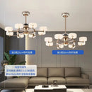 Modern Invisible Fan LED Chandelier for Living Room Dining Tables by Ljojo