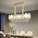 French Crystal Chandelier Luxury Modern Oval Glass Ljojo Ceiling Lamp