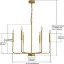Modern Black Gold Nordic Living Room Chandelier by Ljojo - Interior Lighting Pendant Fixture