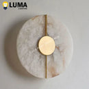 Ljojo Modern Luxury Alabaster Marble Wall Sconce | Creative Natural Copper Wall Light