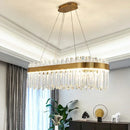 Gold Crystal Chandelier Pendant Light for Elegant Home Decor by Ljojo