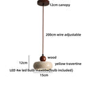 Ljojo LED Pendant Light Fixture Japanese Style Hanging Lamp for Home Decor.