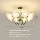 Ljojo French Pendant Light: Nordic Flower Led Lighting Fixture for Home Decoration