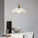 Ljojo Retro Restaurant Pendant Light Chandelier LED Lamp Glass Flower for Bedroom Living Room Hallway