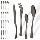 Ljojo 20-Piece Gold Stainless Steel Flatware Cutlery Set
