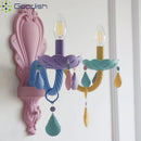 Modern Nordic Rainbow Crown LED Pendant Light Chandelier for Home Decoration by Ljojo