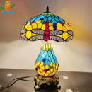 Dragonfly Tiffany Lamp Table Lamp American Style 12 Inch Glass Retro E27 Living Room Decor Ljojo