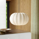 Wabi-Sabi Pleated Fabric Pendant Lights for Dining Room by Ljojo - Elegant E27 Chandelier Lighting