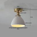 Ljojo LED Ceiling Light: Modern Style, Copper Ceramic, Indoor Home Lighting