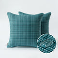Ljojo 45x45cm Christmas Red Waterproof Pillowcase Farmhouse Cushion Covers