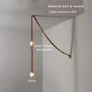 Italy Designer Belt Led Pendant Lights Dimmable Marble Luxury Chandelier by Ljojo for Home Decor Lighting