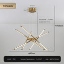 Nordic Geometry Restaurant Pendant Light Led Chandelier Indoor Remote Control Line Chandelier by Ljojo