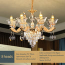 Crystal Luxurious European Style Pendant Lamp French Atmosphere Living Room Dining Light Ljojo