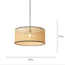 Japanese Bamboo Woven Rattan Chandelier Pendant Lamp - Modern Minimalist Restaurant Homestay Decor by Ljojo
