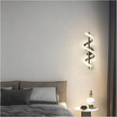 Ljojo LED Pendant Light: Modern Bedroom Hanging Lamp Fixture - Gold Black