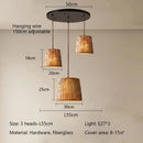 Wabi-Sabi Style Imitation Wood Grain Pendant Lights Vintage Retro Chandelier by Ljojo