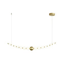 French Style Living Room Chandelier Light Luxury Creative Dining Table Bar Hanging Line Lamp Pearl String Pendant Lighting by Ljojo