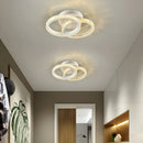 Ljojo LED Ceiling Light: Modern White Chandelier for Living Room, Bedroom, Aisle, Balcony, Corridor
