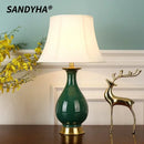 LED Glass Table Lamp Romantic Bedroom Night Light Home Decor - Ljojo
