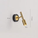 Ljojo Luxury Rotatable Spot Wall Sconce Light Metal Body Plating Retro Design