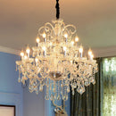 Ljojo Luxury Crystal Chandelier LED Pendant Lamp Elegant European Hanging Light