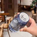 Ljojo Mini Water Bottle with Tea Strainer, Portable & Reusable Plastic Drinking Cup