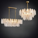 Modern Crystal Glass Chandelier Pendant Light Fixture for Living Room Dining Bedroom by Ljojo