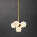 Ljojo Marble Pendant Light: Modern LED Hanging Lamp for Dining Room