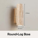 Ljojo Travertine Wall Light LED Bedroom Sconce - Wabi Sabi Decor for Living Room & Corridor
