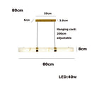 Italian Marble Pendant Light: Modern Minimalist Luxury Dining Table & Bar Island Strip Light by Ljojo