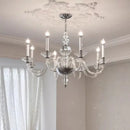 French Medieval Style Glass Crystal Chandelier Pendant Lights by Ljojo - Elegant Living Room Lighting