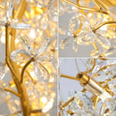 Ljojo Light Luxury Chandeliers: Living Room Crystal Lamp Elegant High-End Circular Dining Room Tea Room Bedroom Lamp