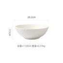Ljojo Matte Stone Patterned Ceramic Ramen Soup Salad Fruit Noodle Bowl Large Capacity
