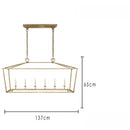 Ljojo Vintage Iron Pendant Light Modern Led Chandelier for Living Room Dining Bedroom Kitchen Island