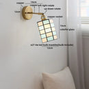Ljojo LED Wall Light Fixture Kids Room Decor Glass Bedroom Lamp