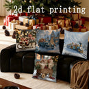 Christmas Scenes Pillow Covers by Ljojo - Festive Prints for Sofa, Bedroom, Car