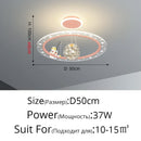 Astronaut Room Pendant Light Dimmable with Remote - Creative Space Starry Sky Eye Protection - Ljojo