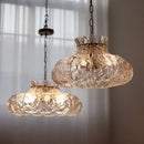 Ice Melting Flower Retro French Glass Chandelier - Luxury Bedroom Bedside Pendant Light