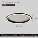 Ceiling Lamps - Modern Round Minimalist LED Lamp for Bedroom Study All Room by Ljojo