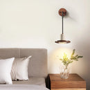 Ljojo LED Wall Lights Yellow Travertine Mid Century Modern Bedside Lamps
