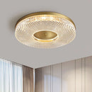 Ljojo Light Luxury LED Round Acrylic Ceiling Lamp for Bedroom Living Room
