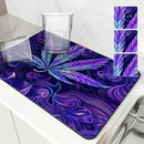 Ljojo 3D Coffee Mat: Quick Dry Kitchen Drying Mat & Bathroom Drain Pad