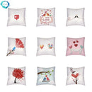 Ljojo Love Birds Red Tree Cushion Cover - Bedroom Decor Pillowcases