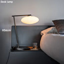 European Minimalist White Glass LED Floor Lamp by Ljojo - Multi-head Metal Frame Bedside Living Room Decor