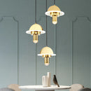 Nordic Golden Chandelier Metal Pendant Light Fixture by Ljojo