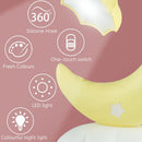 LED Moon Bedside Lamp for Bedroom Night Lighting Decoration Touch Reading Table Lamps by Ljojo
