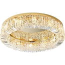 Ljojo Luxury Crystal Ceiling Lights Chrome/Gold LED Lamps for Home & Hotel Decor