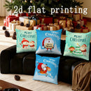 Ljojo Merry Christmas Cartoon Cushion Covers - Sofa Bedroom Car Pillow Cover