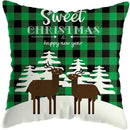 Cute Santa Claus Snowman Print Pillowcase for Ljojo Christmas Party Decor