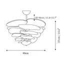 Lotus Leaf LED Ceiling Chandelier - Modern Dinning Lighting Fixtures by Ljojo